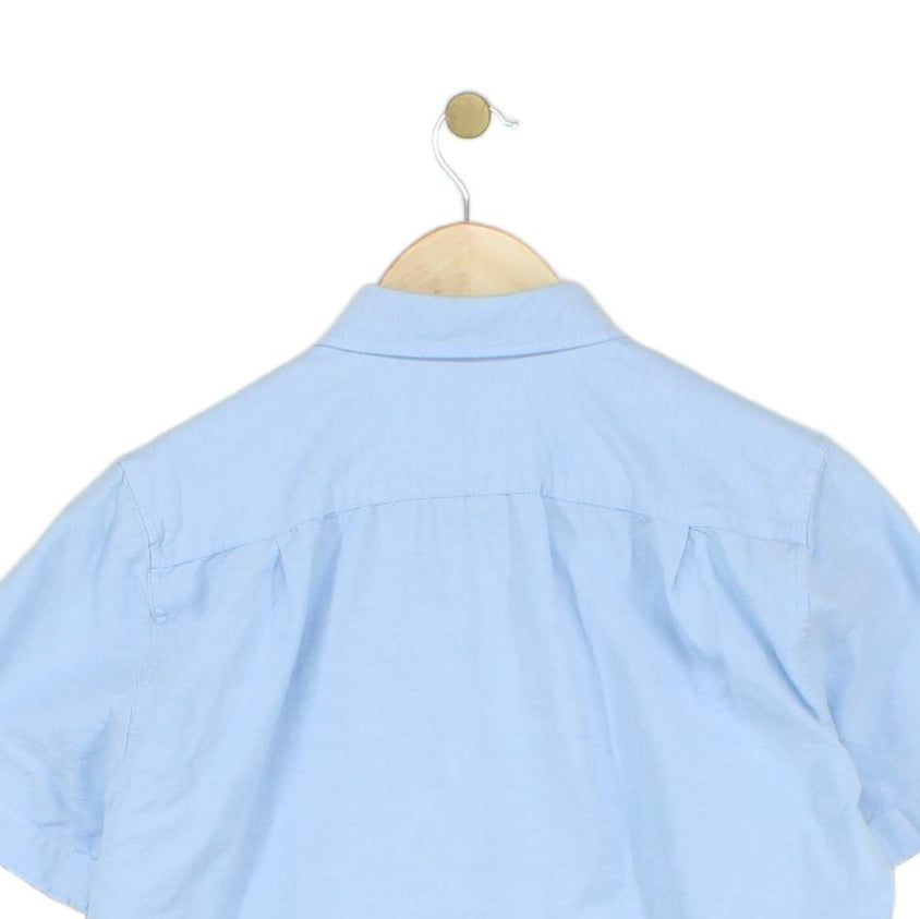 Mens Shirt Short Sleeve Button Up Regular Fit
