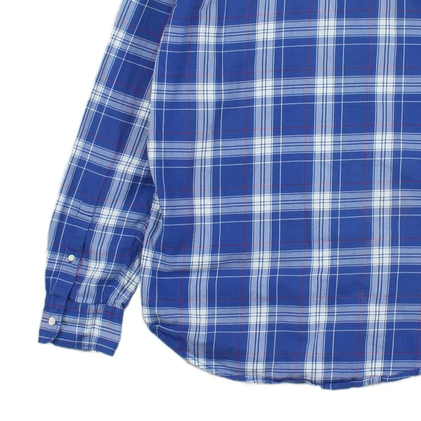 Mens Plaid Shirt Slim Fit Long Sleeve