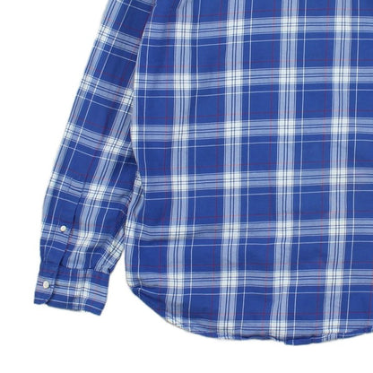 Mens Plaid Shirt Slim Fit Long Sleeve