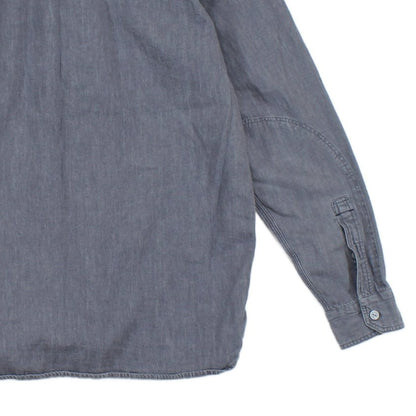 Mens Denim Shirt Button Up Classic