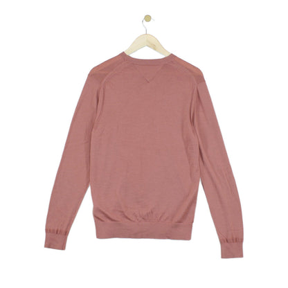 Mens Jumper Crew Neck Wool Silk