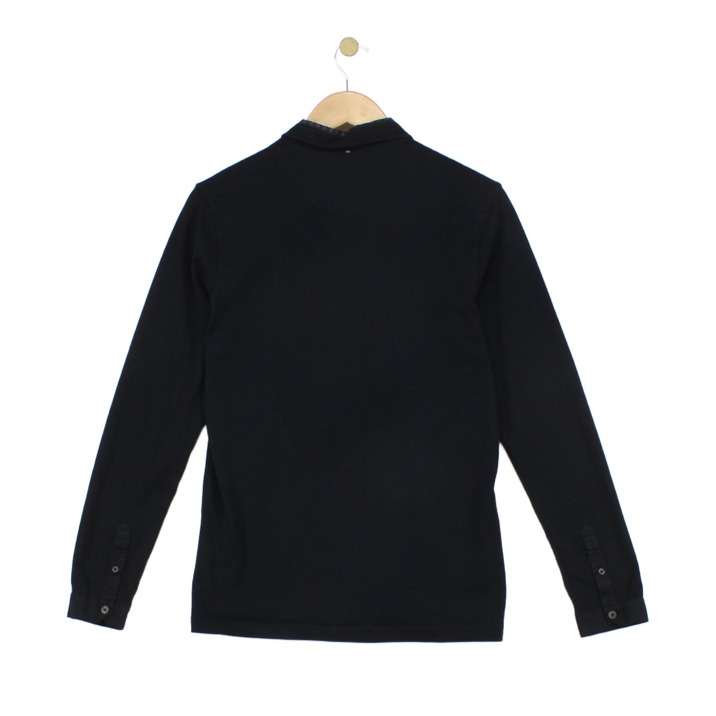 Mens Polo Shirt Long Sleeve Slim Fit