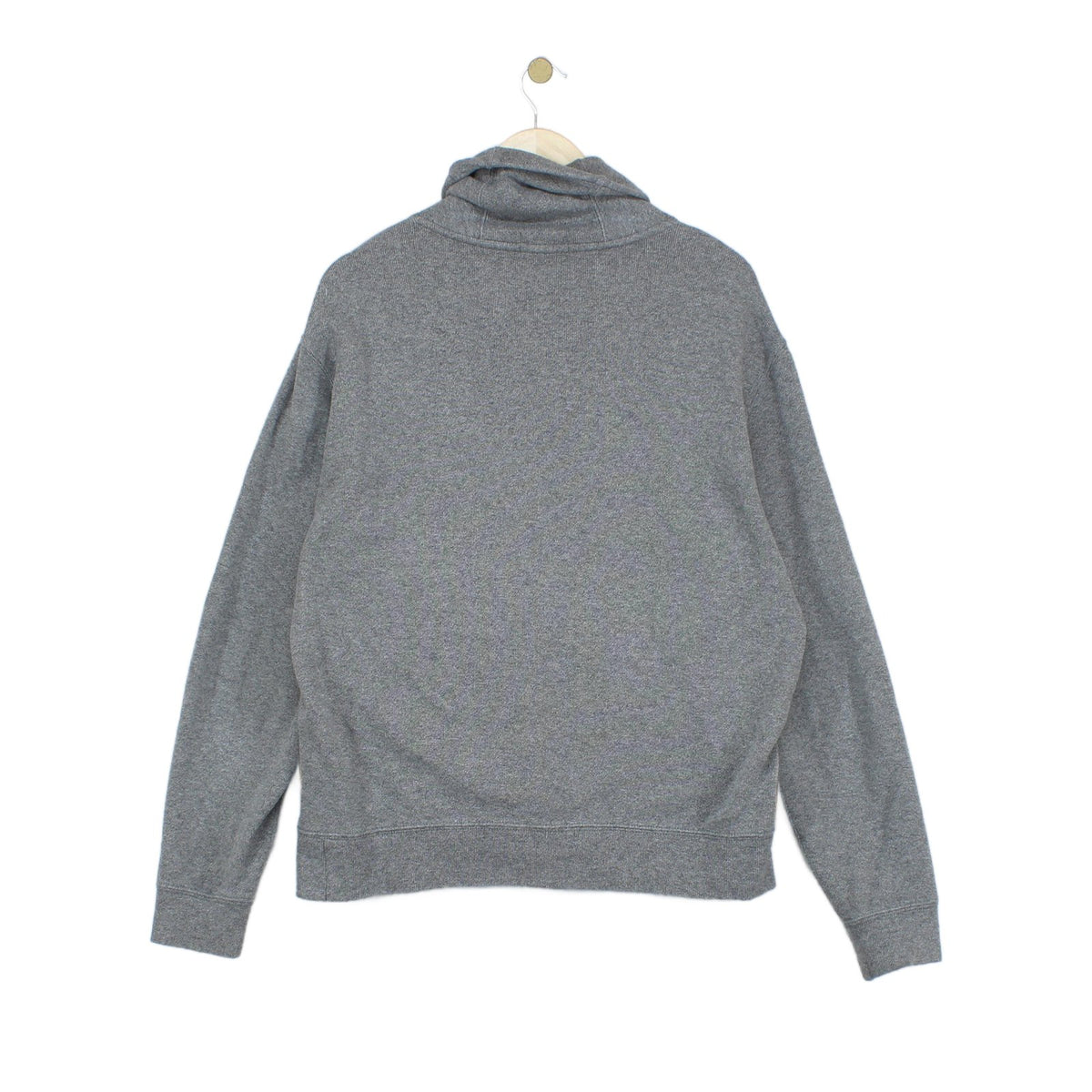 Mens Jumper Shawl Collar Ribbed Knit Cotton
