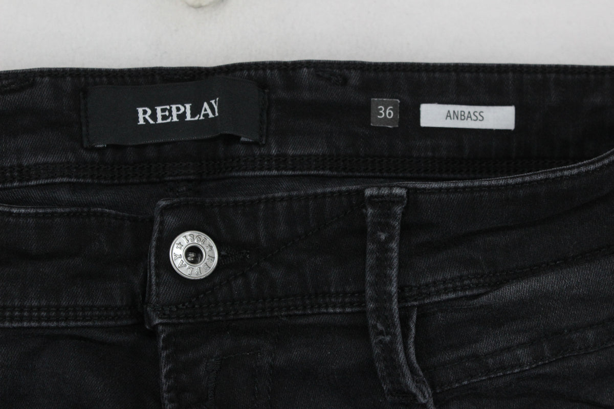 Mens Anbass Jeans Stretch Slim Denim