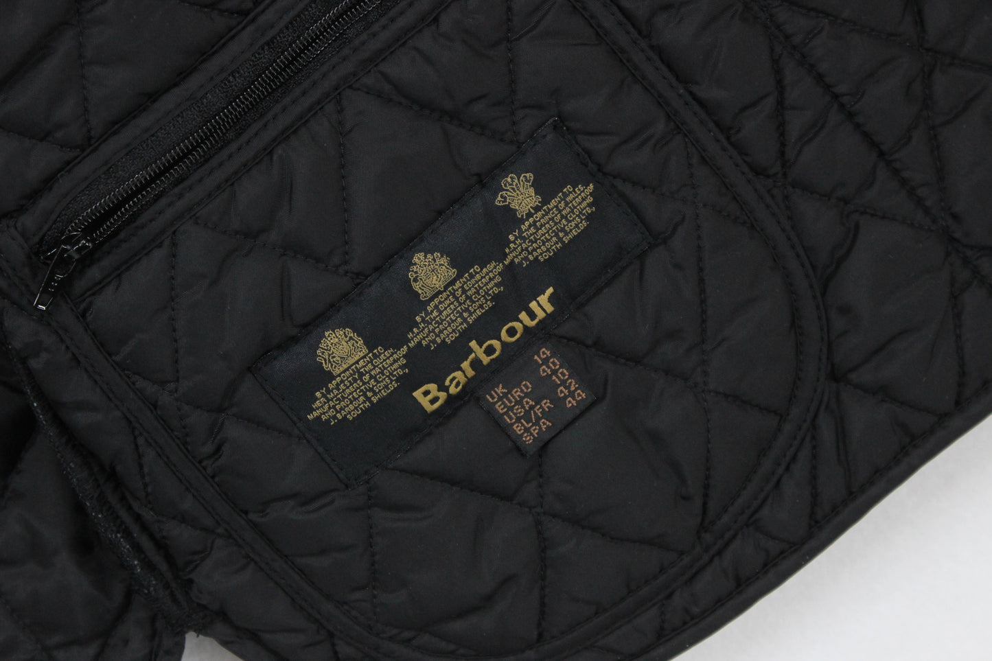 Womens Quilted Jacket Snap Button