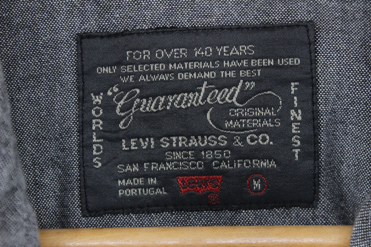 Mens Denim Shirt Made In Portugal Button Up