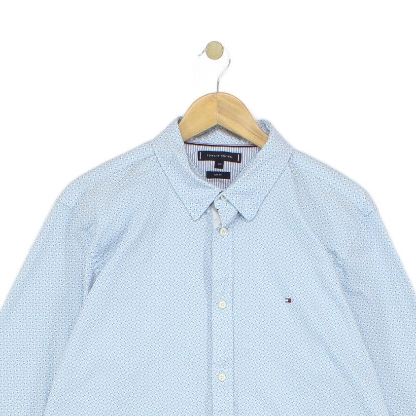 Mens Shirt Long Sleeve Button Down Slim Fit