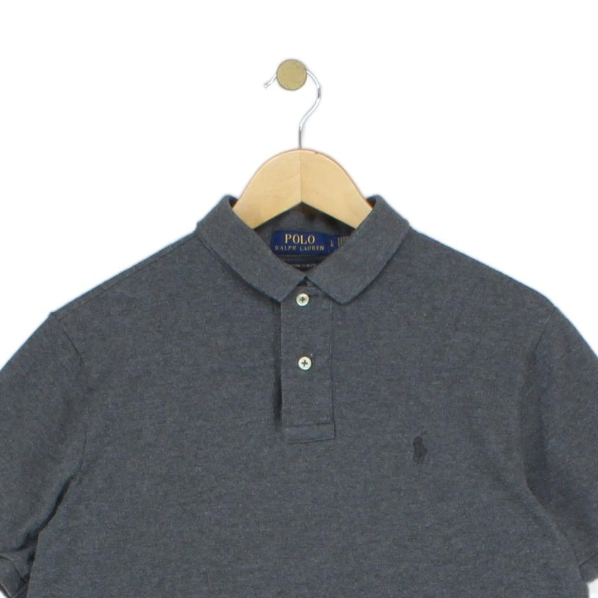 Mens Polo Shirt Slim Fit Short Sleeve Logo