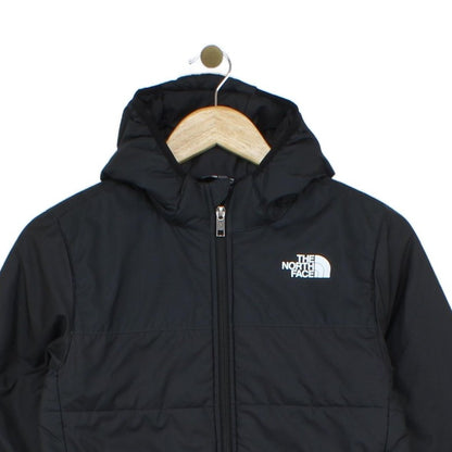 Boys Quilted Jacket Hooded Full Zip Outdoor