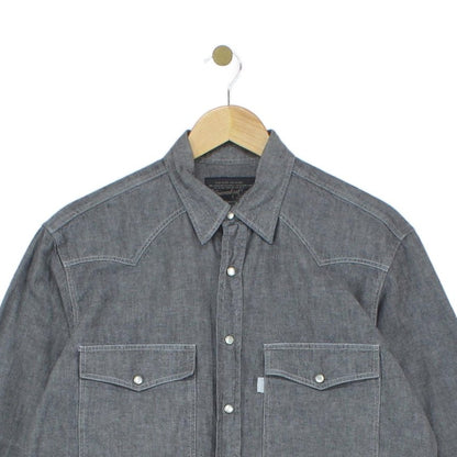 Mens Denim Shirt Made In Portugal Button Up