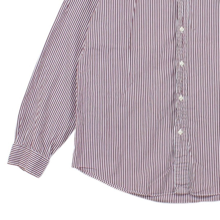 Mens Striped Shirt Long Sleeve Button Up