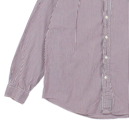 Mens Striped Shirt Long Sleeve Button Up