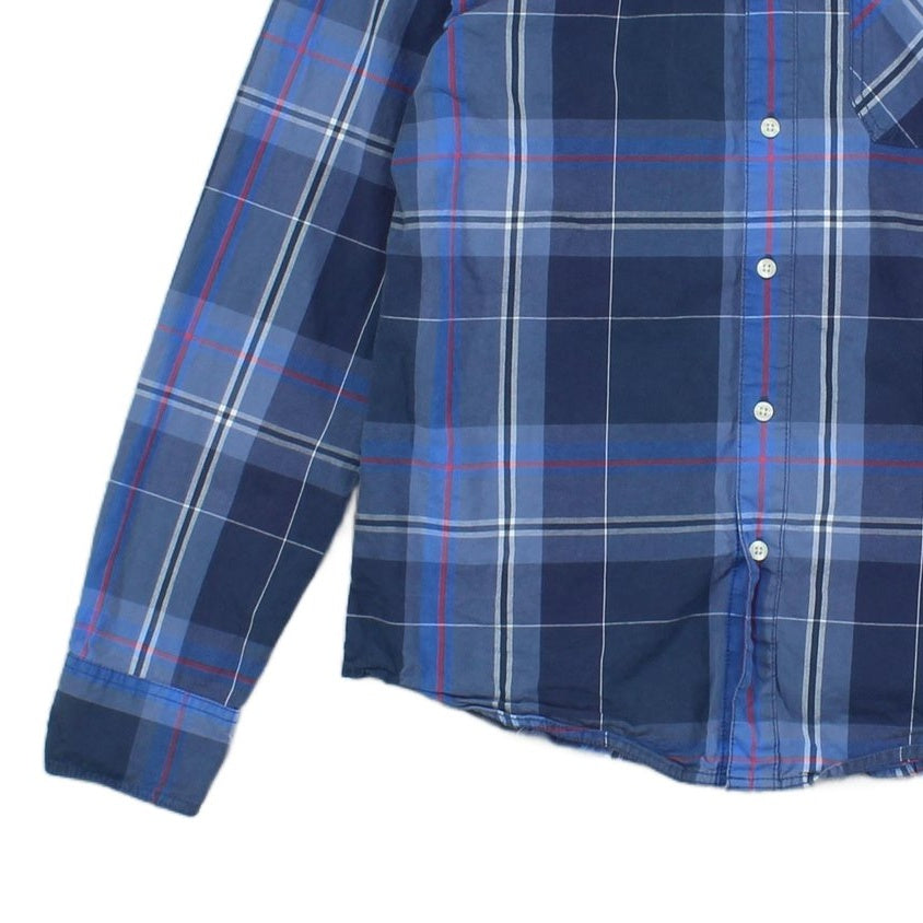 Mens Plaid Shirt Long Sleeve Button Up