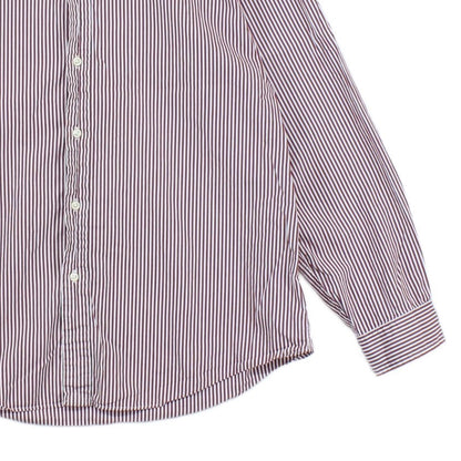 Mens Striped Shirt Long Sleeve Button Up