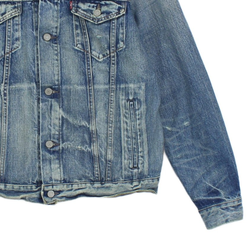 Mens Denim Jacket Made In Japan Distressed