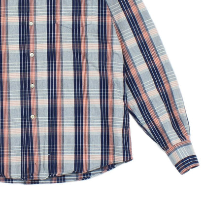 Mens Check Shirt Tailored Long Sleeve