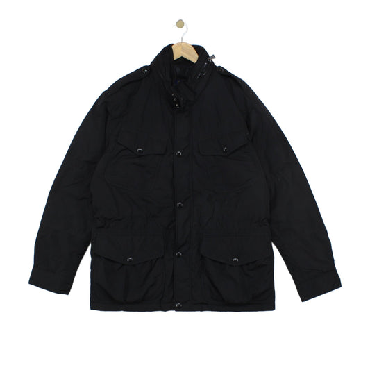Mens Quilted Jacket Down Full Zip Insulated