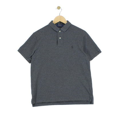 Mens Polo Shirt Slim Fit Short Sleeve Logo