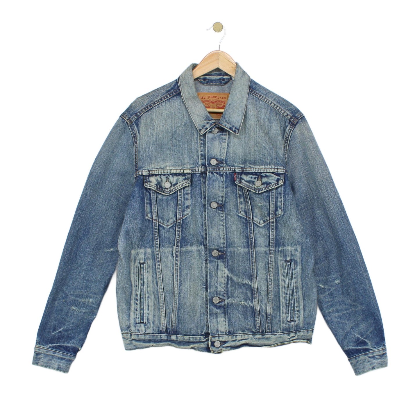 Mens Denim Jacket Made In Japan Distressed