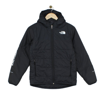 Boys Quilted Jacket Hooded Full Zip Outdoor