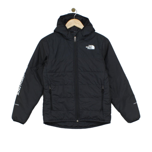 Boys Quilted Jacket Hooded Full Zip Outdoor