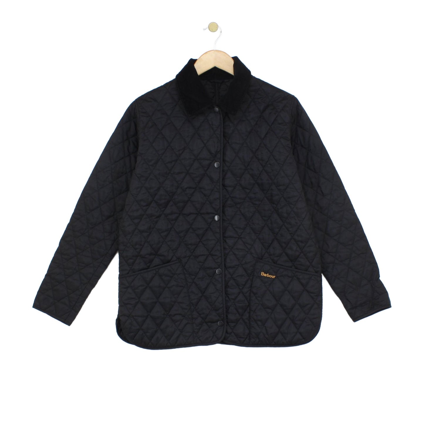 Womens Quilted Jacket Snap Button