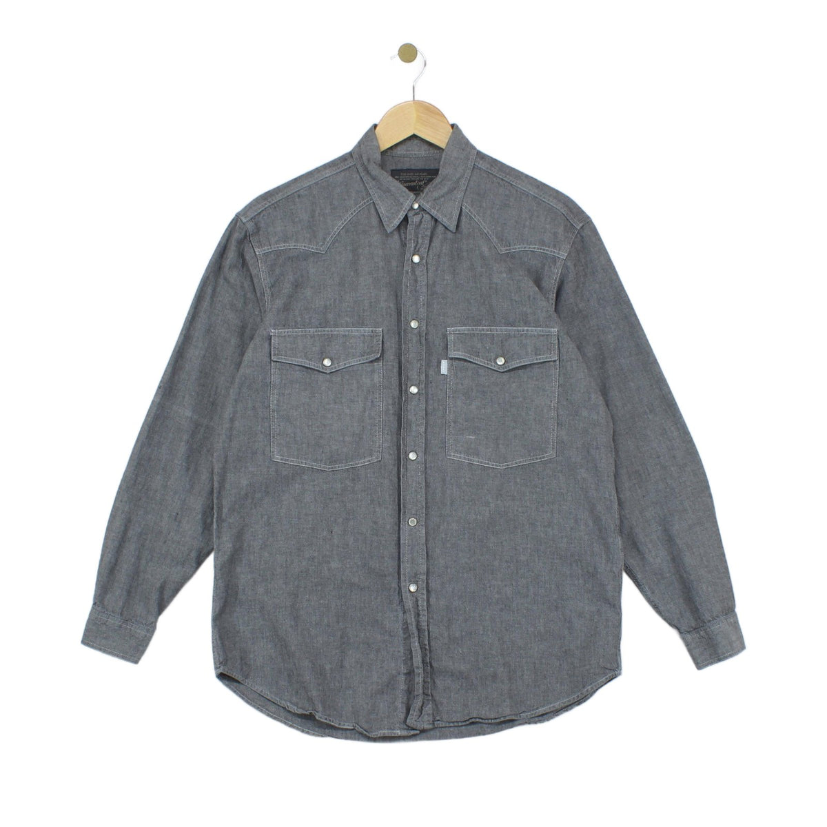 Mens Denim Shirt Made In Portugal Button Up