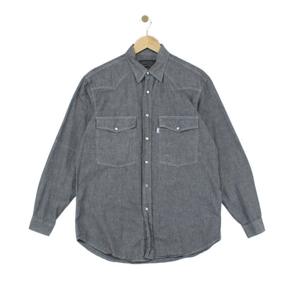 Mens Denim Shirt Made In Portugal Button Up