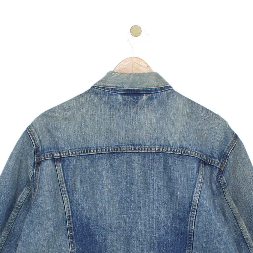 Mens Denim Jacket Made In Japan Distressed