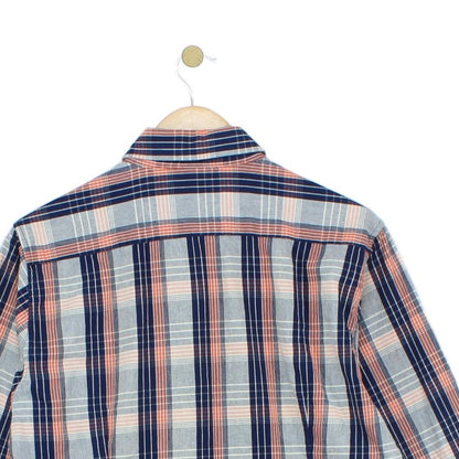 Mens Check Shirt Tailored Long Sleeve