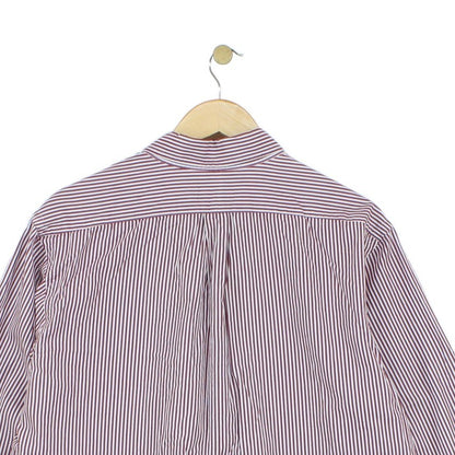 Mens Striped Shirt Long Sleeve Button Up