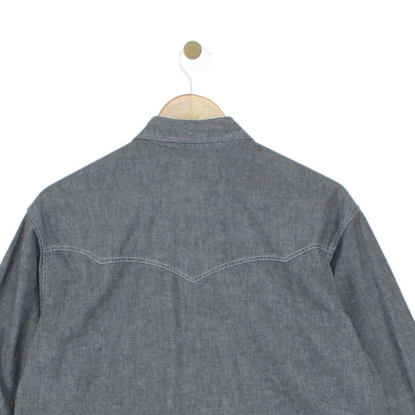 Mens Denim Shirt Made In Portugal Button Up
