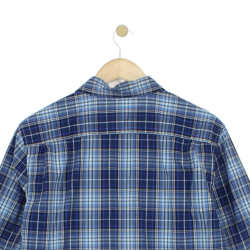 Mens Plaid Shirt Long Sleeve Check