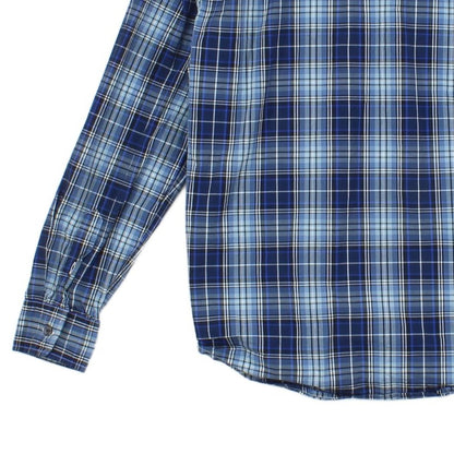 Mens Plaid Shirt Long Sleeve Check
