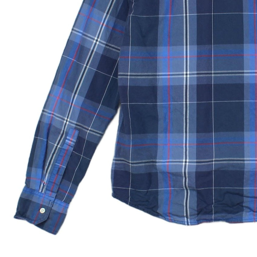 Mens Plaid Shirt Long Sleeve Button Up