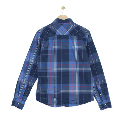 Mens Plaid Shirt Long Sleeve Button Up
