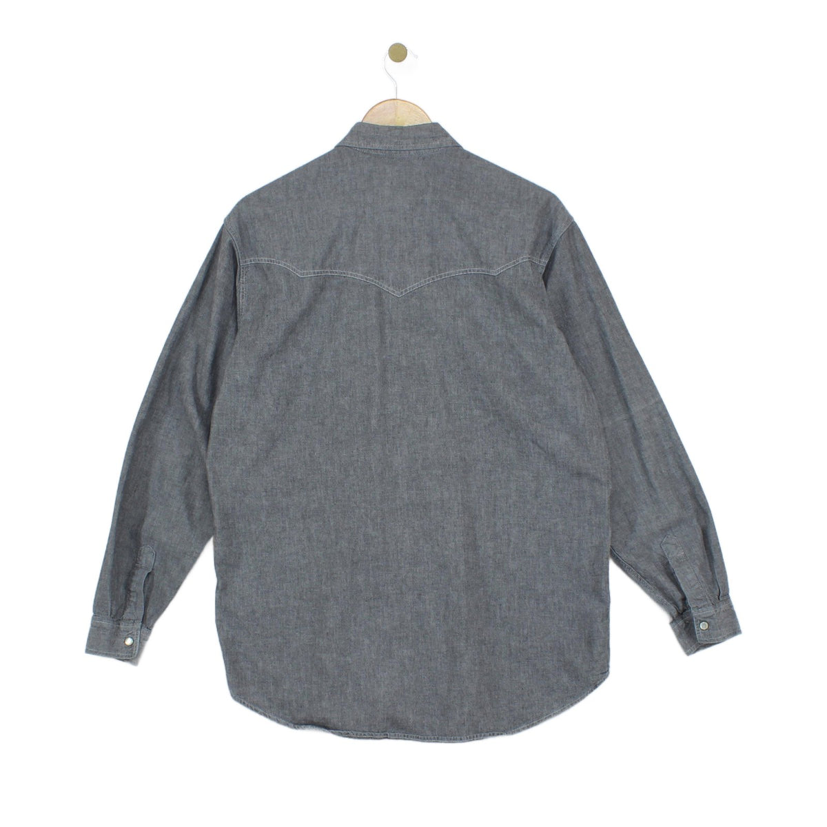 Mens Denim Shirt Made In Portugal Button Up