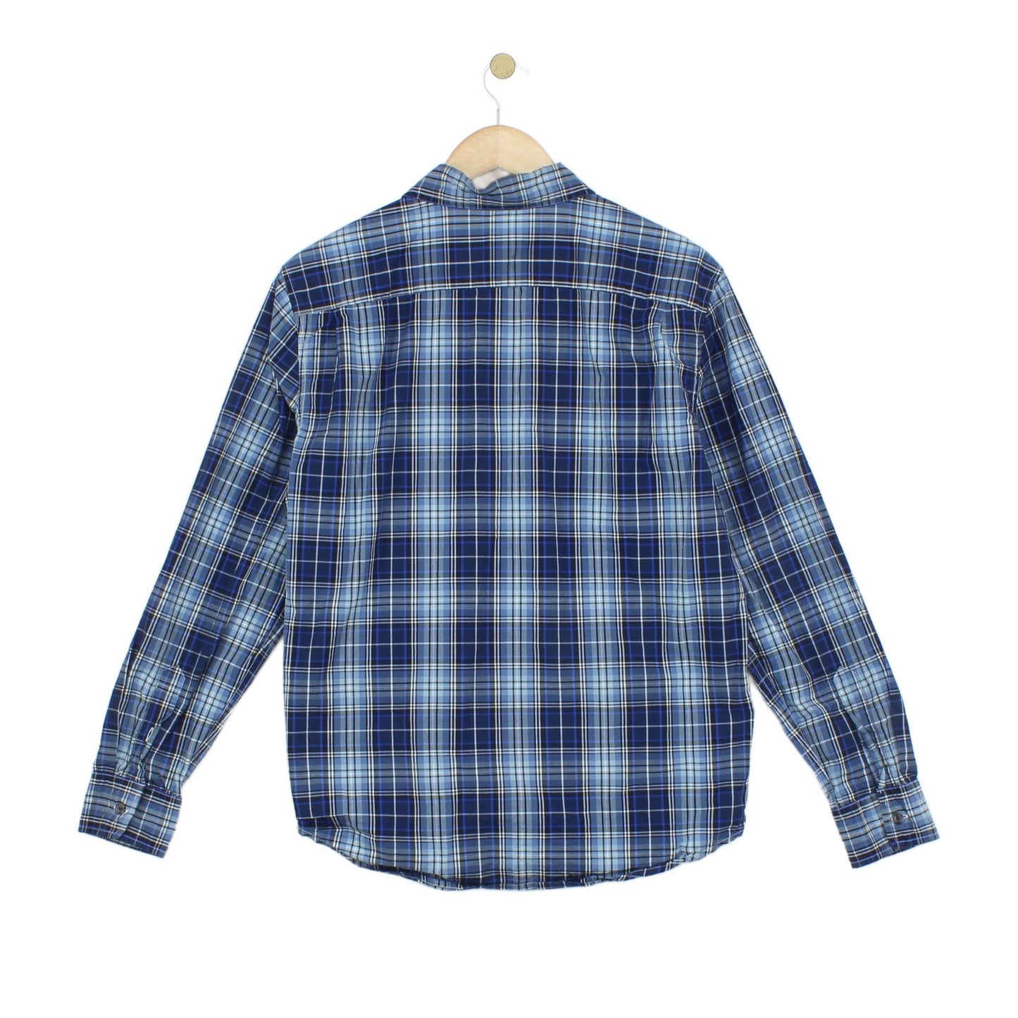 Mens Plaid Shirt Long Sleeve Check