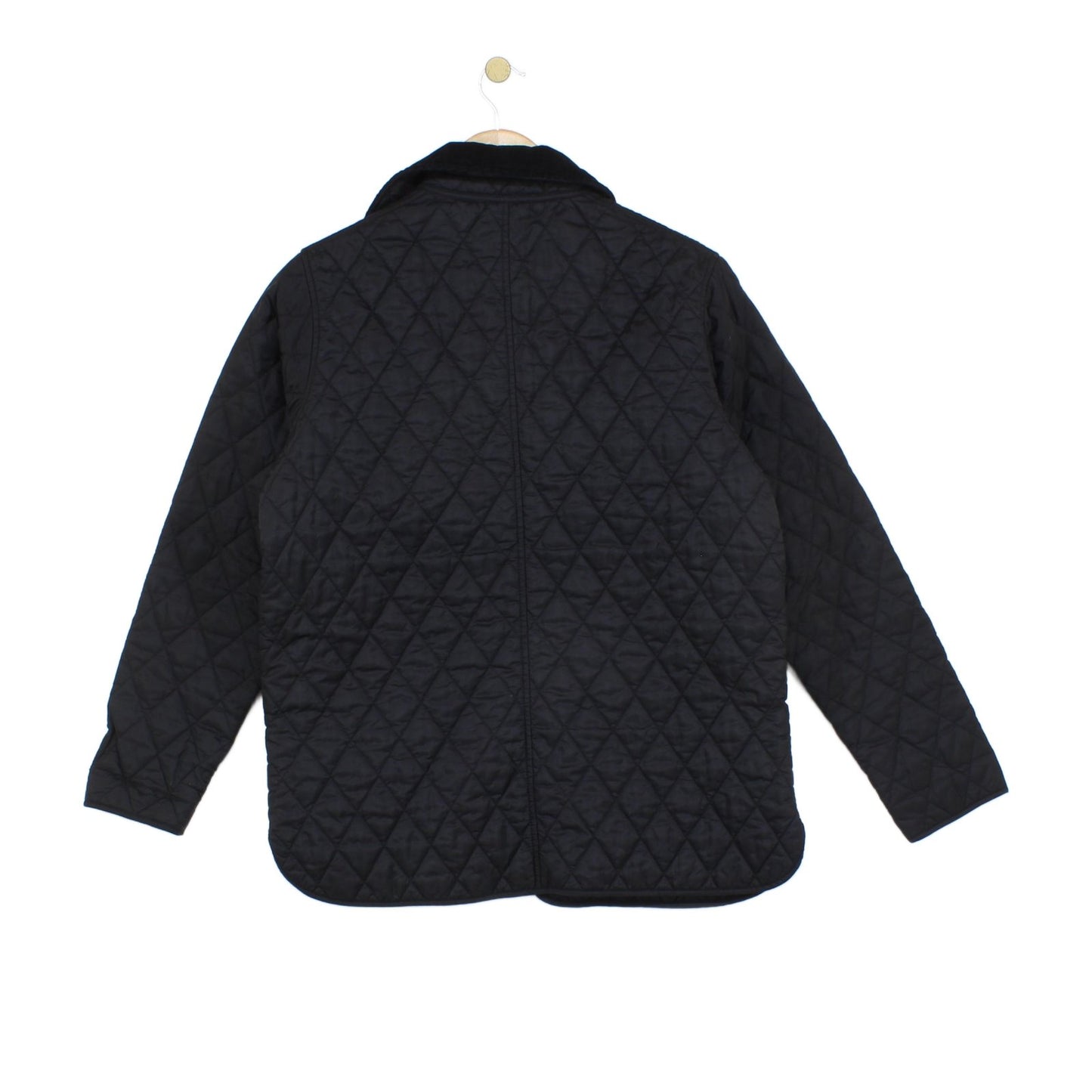 Womens Quilted Jacket Snap Button