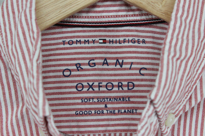 Mens Striped Shirt Button Up Short Sleeve