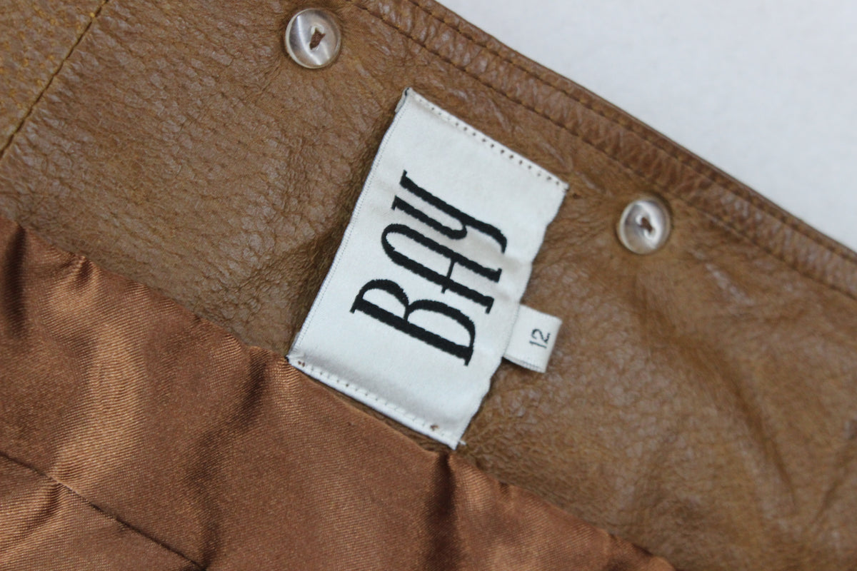 Womens Leather Jacket Blazer 70S Retro