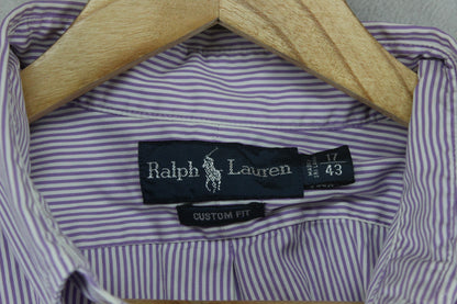 Mens Striped Shirt Custom Fit Button Down