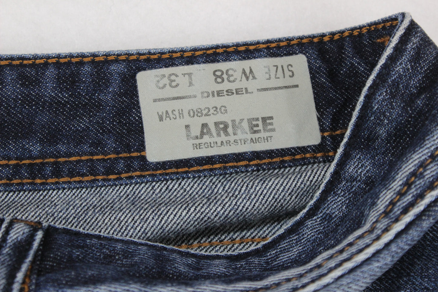 Mens Larkee Jeans Regular Straight Denim Regular Classic