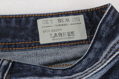 Mens Larkee Jeans Regular Straight Denim Regular Classic
