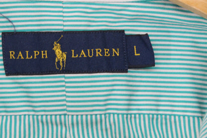 Mens Striped Shirt Button Down Classic Long Sleeve