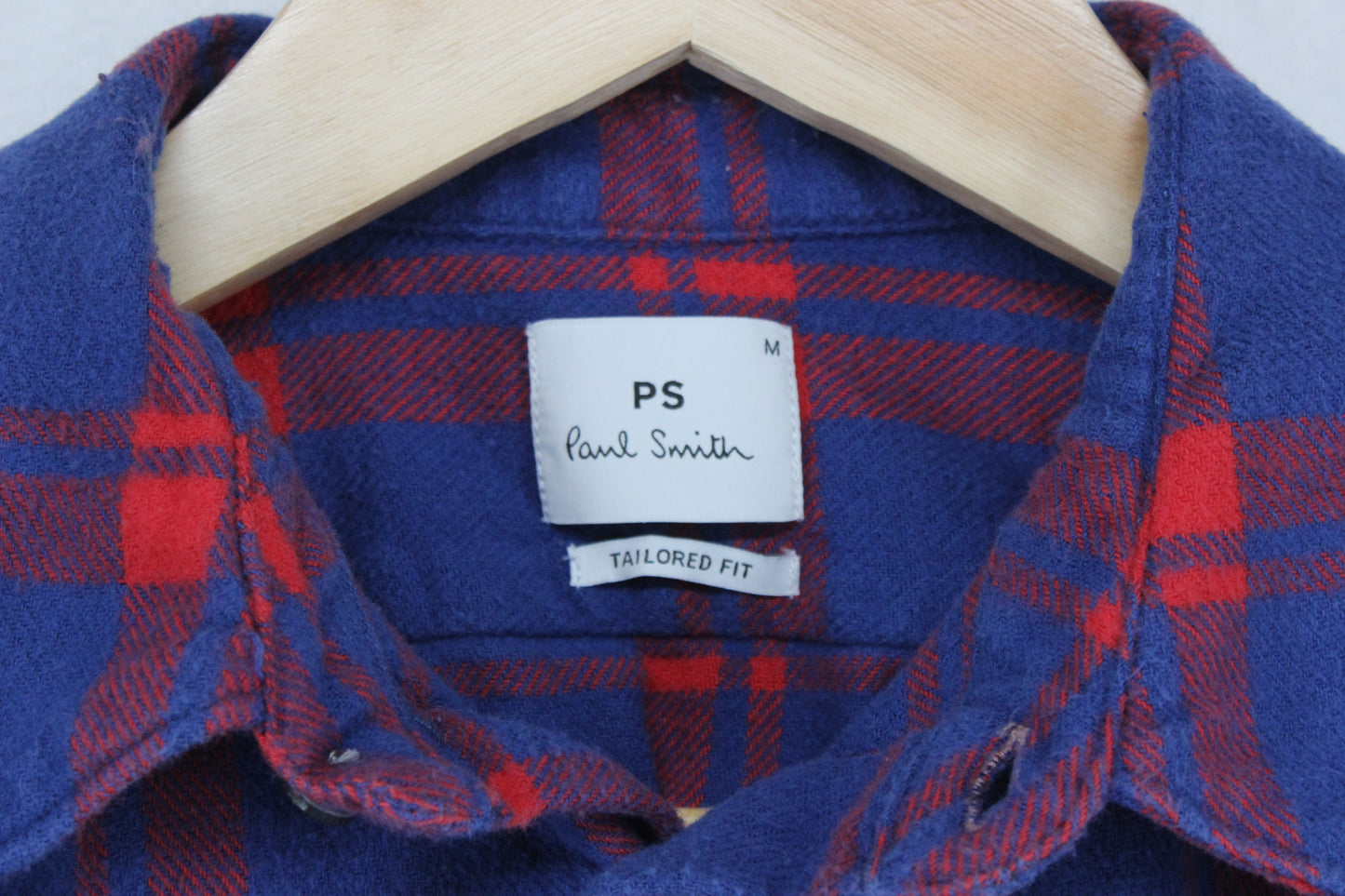 Mens Flannel Plaid Shirt Tailored Fit Long Sleeve