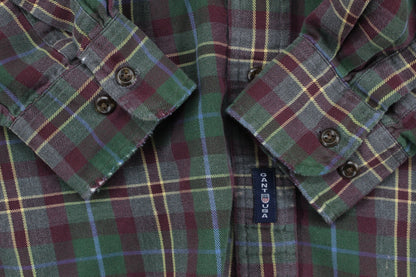 Mens Plaid Shirt  Button Down Long Sleeve