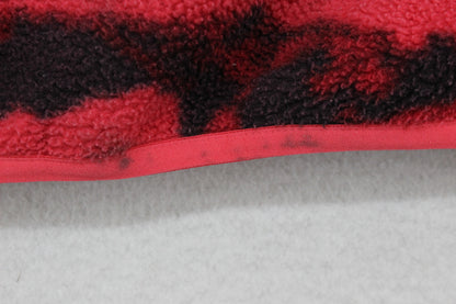 Mens 1/4 Zip Fleece Streetwear Camo