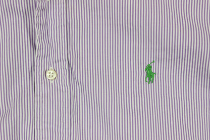 Mens Striped Shirt Custom Fit Button Down