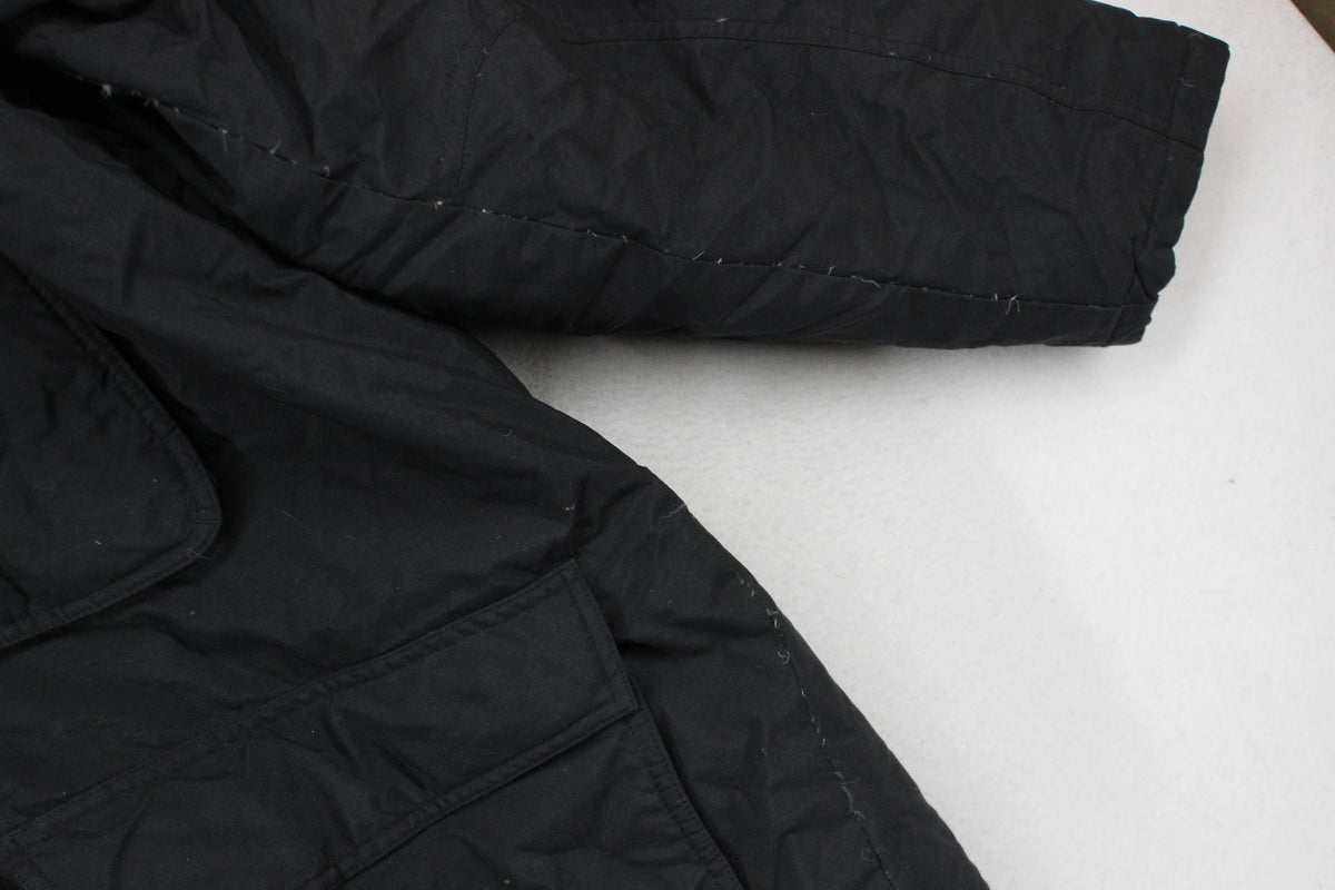 Mens Down Ski Jacket Hooded Full Zip